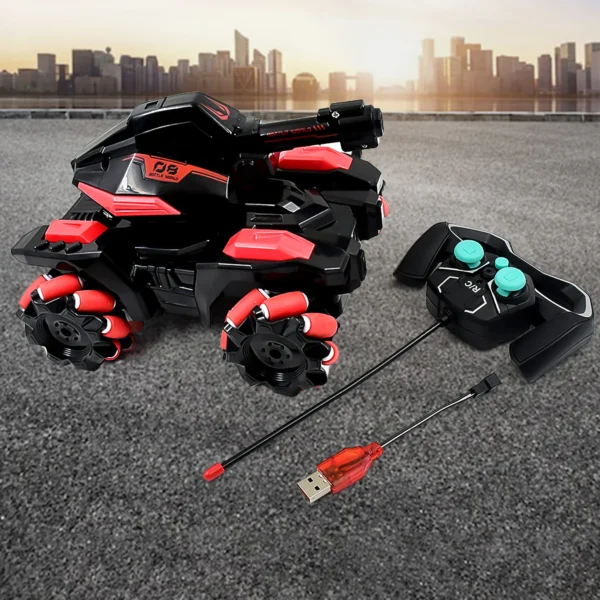 New Remote Control Vehicle 4wd Off Road Climbing Vehicle Water Bomb Armored Tank Battle Launcher Boys' Children's Toy Car (1 Pc / With Remote)-18045 - Image 2