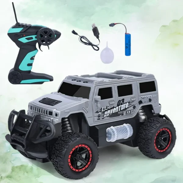 Mist Spray Race Car Toy Off Road Speed Car With Smoke (Water Sprayer Mist With Light) High Strength Climbing Power & Smoke Effect (Color May Vary), Kids-17864