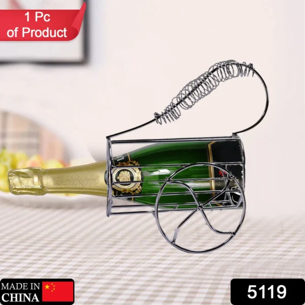 Metal Wedding Party Spring Decor Wine Bottle Rack Standing Holder Copper Tone (Stainless Steel)-5119 - Image 2