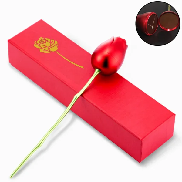 Metal Red Rose Couple Jewelry Box-Fancy Jewelry Box (1 Pc)-17923