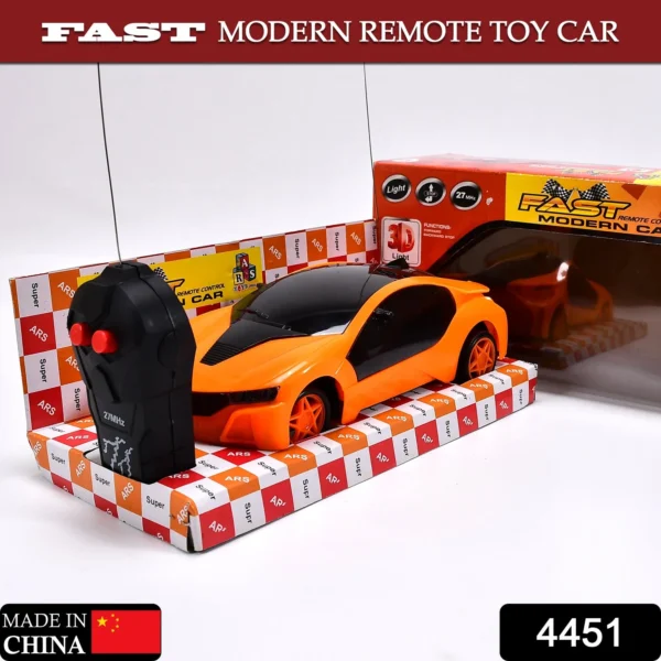Remote Control Fast Modern Racing Car 3D Light With Go Forward And Backward-4451 - Image 2