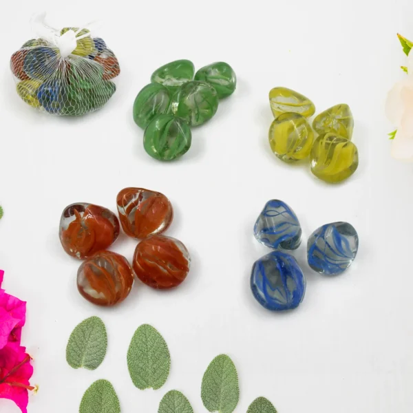 Multi-Color Decorative Stone For Garden / Lawn / Aquarium Fish Tank Gravel / Flower Pots Decoration Pebbles For Fish Bowl & All Purpose Attractive Stone Set-17802