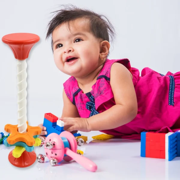 Baby Toy, Mini Spinner, Educational Toy, Tower, Kids Spinning Toy, Puzzle Funny Rotating Tower Toy High Quality Gift For Baby Brain Game Mini Capable Of Developing Big Brains Toy (1 Pc)-17995 - Image 2