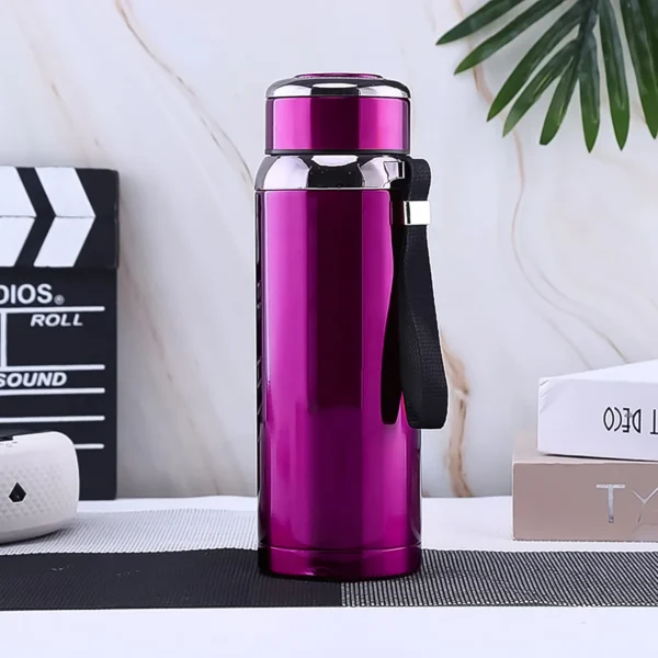 Double Walled Insulated Hot And Cold Water / Tea / Coffee Thermal Bottles (600 ML / Mix Color)-13221 - Image 2