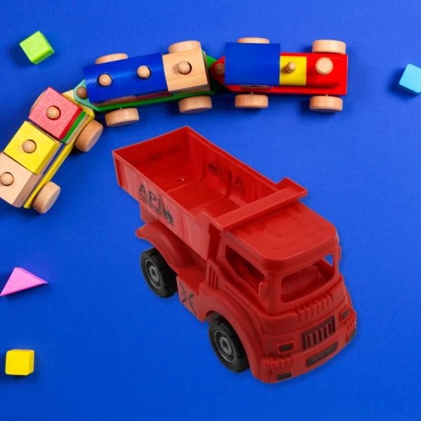 Friction Powered Dumper Toy Truck For Kids | With Opening Container Feature | Strong & Durable Plastic Material | Indoor & Outdoor Play Birthday Gift For Baby Boys & Girls (1 Pc)-18021 - Image 2