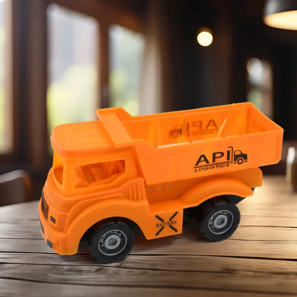 Friction Powered Dumper Toy Truck For Kids | With Opening Container Feature | Strong & Durable Plastic Material | Indoor & Outdoor Play Birthday Gift For Baby Boys & Girls (1 Pc)-18022