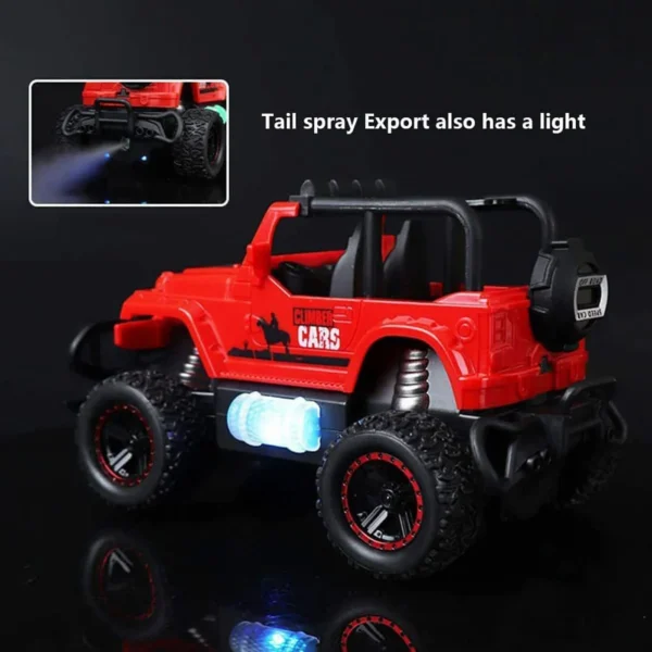 Mist Spray Race Car Toy Off Road Speed Car With Smoke (Water Sprayer Mist With Light) High Strength Climbing Power & Smoke Effect (Color May Vary), Kids-17864 - Image 2