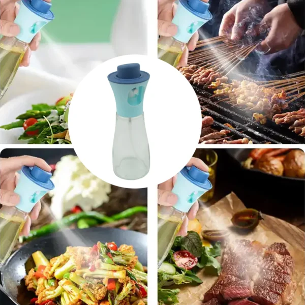 Oil Dispenser Bottle, Oil And Vinegar Cruet, Oil Sprayer Dispenser, Olive Oil Dispenser 200 Ml Mist Oil Spray Bottle For Cooking With Plastic-5340 - Image 2