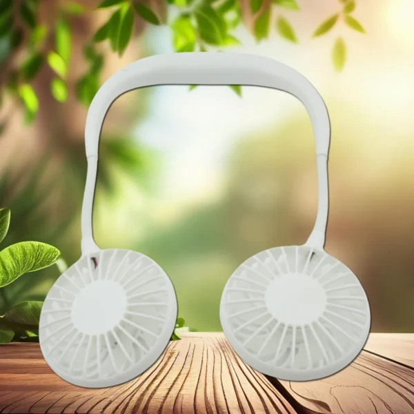 Portable Fan USB Rechargeable Mini Hand Free Personal Fan Adjustable Speed Wearable Neckband Fan For Camping Traveling Office Room Outdoor (1 Pc )-0896 - Image 2