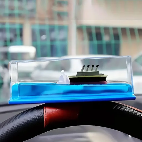 Car Interior Dashboard Decoration Floating Water Cruiser Ship Iceberg Ornament Car Interior Decoration For Birthday Gifts, Home Decor Suitable For Home Show Car Decoration, Gifts, Desk Or Paperweight-7589 - Image 2