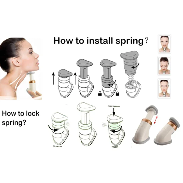 Double Chin Up Massager & Jawline Exerciser (1 Pc)-7329 - Image 2