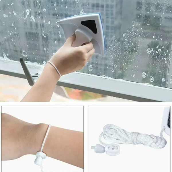 DOUBLE FACE GLASS CLEANER WINDOW SQUEEGEE, MAGNETIC WINDOW WASHING EQUIPMENT-15009 - Image 2