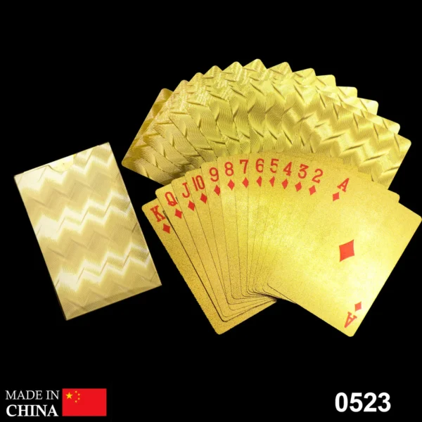 Gold Plated Poker Playing Cards (Golden)-0523