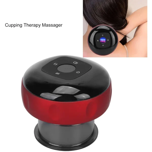 Electric Intelligent Breathing Cupping Massage Instrument The Smart Cupping Therapy Set's Massager For Muscle And Joint Pain Cellulite Massage Back Pain Relief For Back Shoulder Leg (1 Pc)-12625