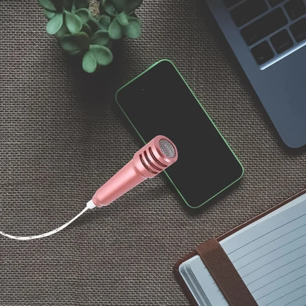 Mini Microphone Mic With Earphone For Voice Recording, Mike Mic Microphone With Handsfree For Mobile Computer, Headphone Handfree Earphone Usb Microphone Vocal Gift Miniature Children (1 Pc)-12907 - Image 2