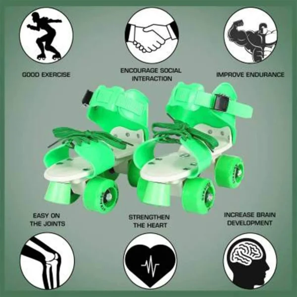 Roller Skates For Kids, Very Adjustable & Comfortable To Use / Roller Skate, Skating / (Pair Of 1) -7592 - Image 2