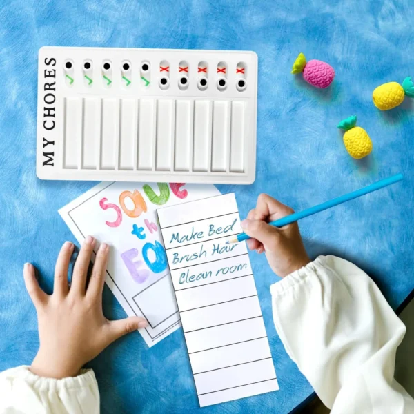 Portable My Chores Home Note Board Management Planning Memo Boards Reminding Time. (Size :- 20x12Cm)-4448