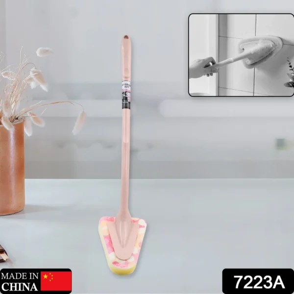 Cleaning Supplies Kitchen Handle Universal Triangular Sponge Multifunctional Bathroom Brush Handle Kitchen , Dining & Bar-7223A