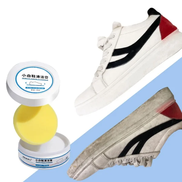 Stain Remover Cleansing Cream For Shoe Polish Sneaker Cleaning Kit Shoe Eraser Stain Remover White Rubber Sole Shoe Cleaner White Shoe Cleaning Cream Stain Remover (120 Gm Approx)-17828