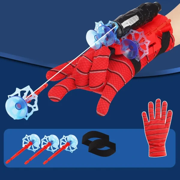 Web Shooter Toy For Kids Fans, Launcher Wrist Gloves Toys For Kids, Boys Superhero Gloves Role-Play Toy Cosplay, Sticky Wall Soft Bomb Funny Children's Educational Toys-17601