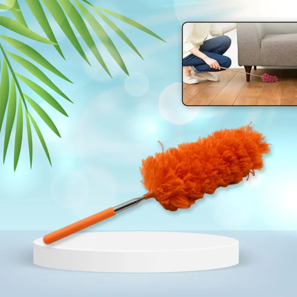 Adjustable Long Handle, Microfiber Duster For Cleaning, Microfiber Hand Duster Washable Microfiber Cleaning Tool Extendable Dusters For Cleaning Office, Car, Computer, Air Condition, Washable Duster-4382
