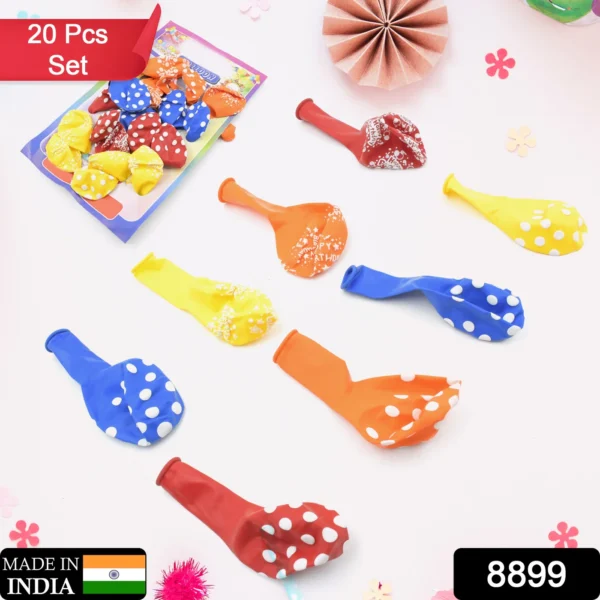 Colorful Balloons Kinds Of Latex Balloons For Birthday / Anniversary / Valentine's / Wedding / Engagement Party Decoration Birthday Decoration Items For Kids Multicolor (20 Pcs Set)-8899 - Image 2