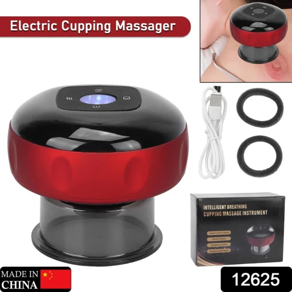 Electric Intelligent Breathing Cupping Massage Instrument The Smart Cupping Therapy Set's Massager For Muscle And Joint Pain Cellulite Massage Back Pain Relief For Back Shoulder Leg (1 Pc)-12625 - Image 2