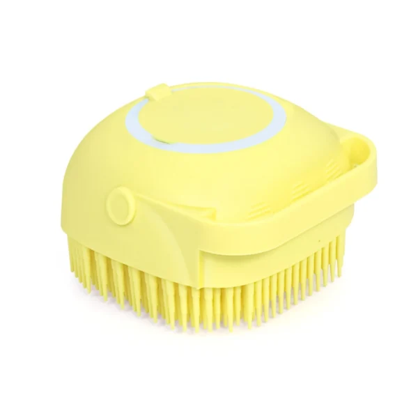 SILICONE MASSAGE BATH BODY BRUSH WITH SHAMPOO DISPENSER-1348b