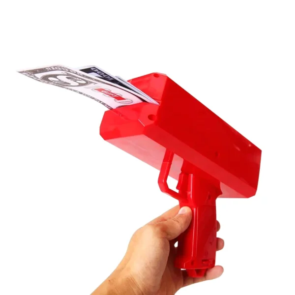 Money Gun Shooter Cash Spray Gun Make It Rain Toy Gun Cash Cannon Money Gun Great Fun For Party Games Wedding Birthday-4514 - Image 2