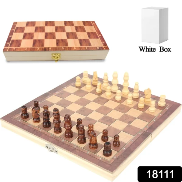 Foldable Wooden Chess Board Set (30 × 30 Cm / 1 Set)-18111 - Image 2