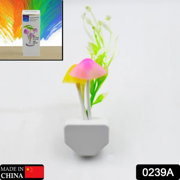 Fancy Color Changing LED Mushroom Night Light Kids Beautiful Color LED Illumination Automatic On / Off Light Sensor Night Lamp-0239a - Image 2
