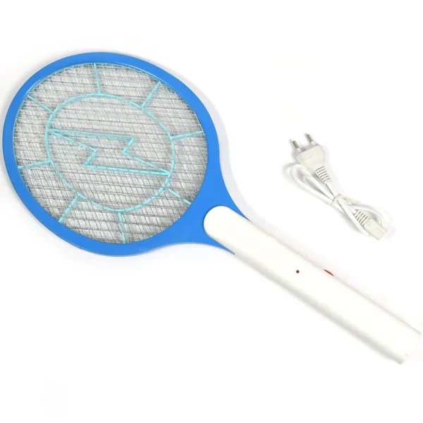 Mosquito Killer Racket Rechargeable Handheld Electric Fly Swatter Mosquito Killer Racket Bat, Electric Insect Killer (Quality Assured) (with cable)-1724 - Image 2